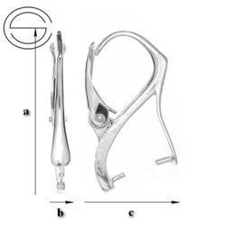 BA-29 Bigle angielskie do Swarovskiego Srebro 925