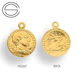 CHAZ-211 Element - charms MONETA pr. 925 POZŁACANE