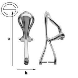 KLS-01m Klipsy do Swarovskiego Srebro 925 / gram