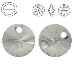 6428 MM 8 Swarovski XILION Disc SILVER SHADE SSHA