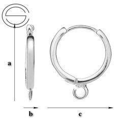 BK-30 Bigle zatrzaskowe do podwieszania Sr. 925 /gram