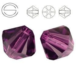 5328 MM 4 Swarovski XILION Bicone AMETHYST