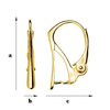 BAZ-8 Leverbacks - Earring Hooks - Sterling Silver 925 Gold Plated