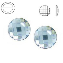 2035 MM 6 Swarovski Chessboard Circle AQUAMARINE F