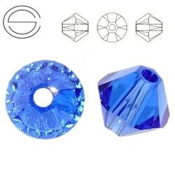 5328 MM 3 Swarovski XILION Bicone MAJESTIC BLUE