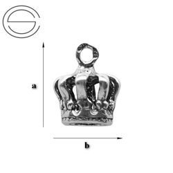 CHAP-66 KORONA do podwieszania Srebro 925 RODOWANY