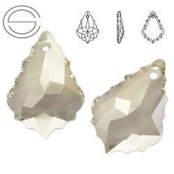 6091 MM 38 Swarovski Baroque Flat SIL. SHADE SSHA