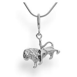 Srebrna zawieszka - ZODIAK - Lew - pr. 925