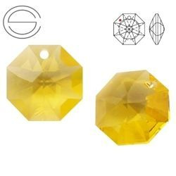 8115 MM 14 Swarovski STRASS Octagon LIGHT TOPAZ