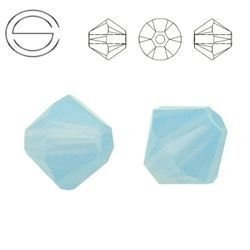 5328 MM 3 Swarovski XILION Bicone AIR BLUE OPAL