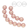 5810 MM 4 Swarovski POWDER ROSE PEARL (PRPRL)