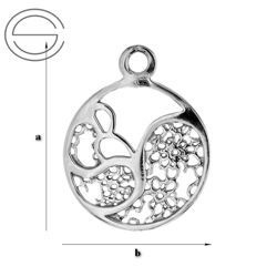 CHAP-141 Element do podwies. Srebro 925 RODOWANE