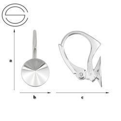 BA-43/8 Bigle angielskie do rivoli 1122 Srebro 925 /gram