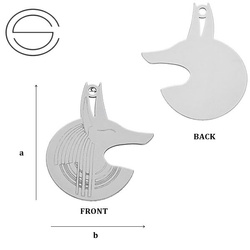 CL-328 ANUBIS Pendant 21,7 x 17,8 mm Sterling Silver 925