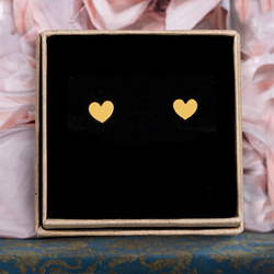 SZTZ-489 Silver teddy bear earrings GOLD PLATED