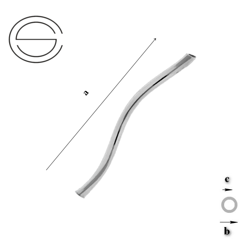 SKRUR 3020 Rurka skręcana 30 mm srebro 925