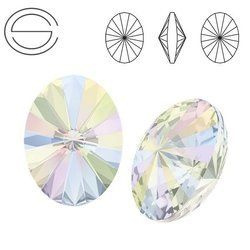 4122 MM 14 Swarovski Oval Rivoli FS Crystal AB F