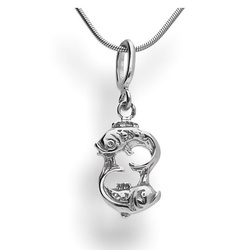 Srebrna zawieszka - ZODIAK - Ryby - pr. 925