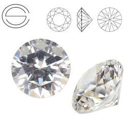 RD II MM 3,75 Cyrkonia Cubic zircon CRYSTAL 2 szt