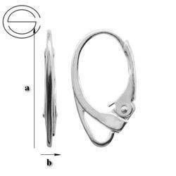 BA-16 Leverbacks - Earring Hooks - Sterling Silver 925 / gram