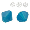 5328 MM 4 Swarovski Bicone CARRIBEAN BLUE OPAL