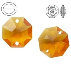8116 MM 14 Swarovski STRASS Octagon TOPAZ