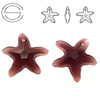 6721 MM 16 Swarovski Starfish BURGUNDY