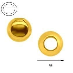 P2LZ-2,0/0,9 Kulka srebrna 2 mm pr. 925 POZŁACANE
