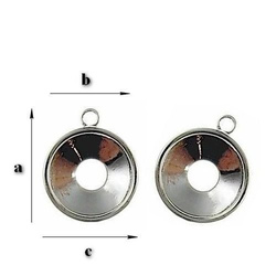 KKB-12 Krawatka do wklejania rivoli 1122 12mm Srebro 925 /gram