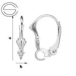 BA-56 Leverbacks - Earring Hooks - Sterling Silver 925 / gram