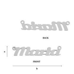 CL-219 Zawieszka MARIA 7,0 x 34,4 mm Srebro p.925