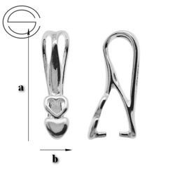 KW-45 Bail for Swarovski Silver 925