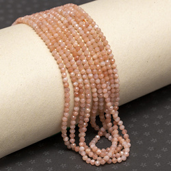 KN-RF-3,0 SUN Natural stone - round faceted - SUNSTONE