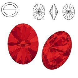 4122 MM 14 Swarovski Oval Rivoli LIGHT SIAM F