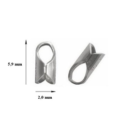 FT-2 Końcówki z lutem 2 mm Srebro 925