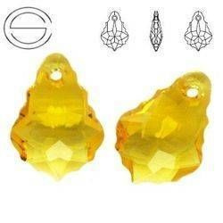 6090 MM 22 Swarovski Baroque LIGHT TOPAZ