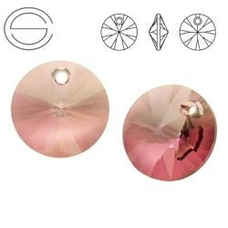 6428 MM 12 Swarovski XILION Disc ANTIQUE PINK ANTP