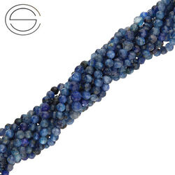 KN-RF-3,0 KYA Natural stone - round faceted - KYANITE - Strand