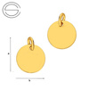CL-585 VIRGO Zodiac Pendant 9,0 mm Sterling Silver 925