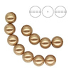 PRECIOSA 131-10-011 Round Pearl Maxima 12 mm BRONZE - 1 opak. = 30 szt.