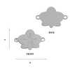 CL-384 ORCHID Pendant 10,8 x 15,4 mm Sterling Silver