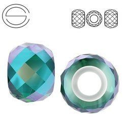 5043 MM 11 Swarovski Briolette XXL EMERALD SHIM2x