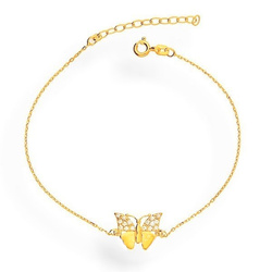 Srebrna bransoletka MOTYLEK MOTYL - SREBRO pr. 925