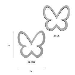 CL-454 BUTTERFLY Pendant 18,0 mm Sterling Silver 925
