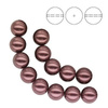 PRECIOSA 131-10-011 Round Pearl Maxima 5 mm LIGHT BURGUNDY 1 pkg. = 500 pcs.