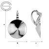KWP-023/10 Bail for Rivoli Silver 925 RHODIUM