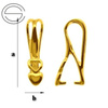 KWZ-45 Bail for Swarovski Silver 925 GOLD PLATED