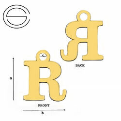 CL-213M "M" Pendant 10,3 x 12,9 mm Sterling Silver 925