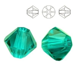 PRECIOSA 451-69-302 Rondelle Maxima MM 4 BLUE ZIRCON 10 pcs.