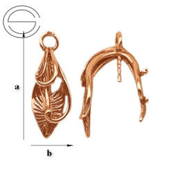 KKRG-03 Krawatka do wklejania Srebro 925 ROSE GOLD